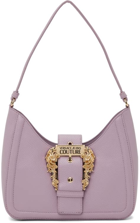 versace jeans purple bag|shoulder bag versace jeans couture.